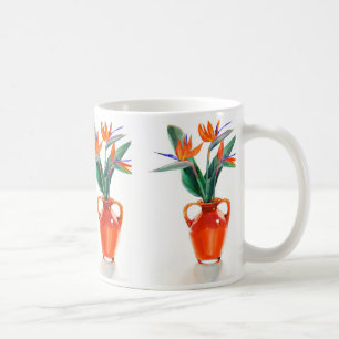 Café Taza de las aves del paraíso