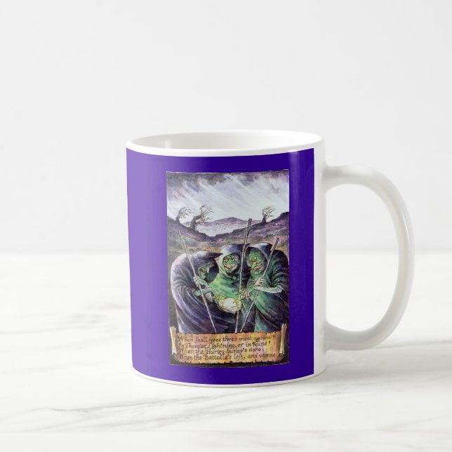 Café Taza de las brujas de William Shakespeare Macbeth (Derecha)