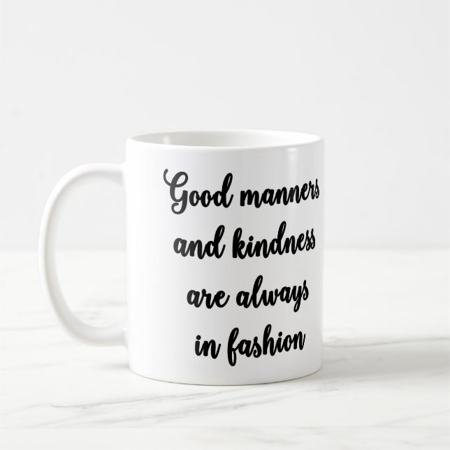 Café Taza de las buenas maneras (Izquierda)
