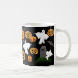 Café Taza de las calabazas y de los fantasmas de