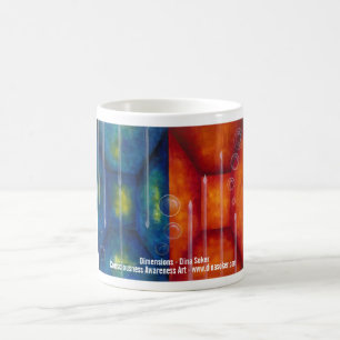 Café Taza de las dimensiones