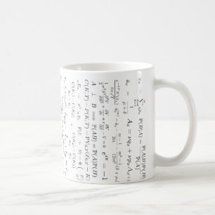 Café Taza de las fórmulas de la matemáticas