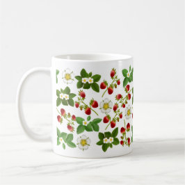 Café Taza de las fresas salvajes