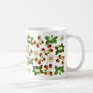 Café Taza de las fresas salvajes