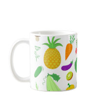 Taza de las frutas y verduras