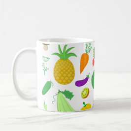 Café Taza de las frutas y verduras
