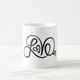 Café Taza de las letras de amor