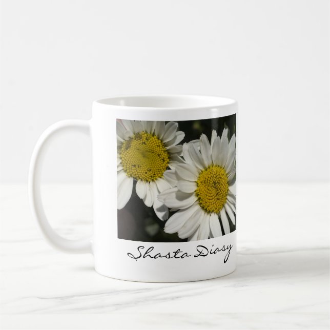 Café Taza de las margaritas de Shasta (Izquierda)