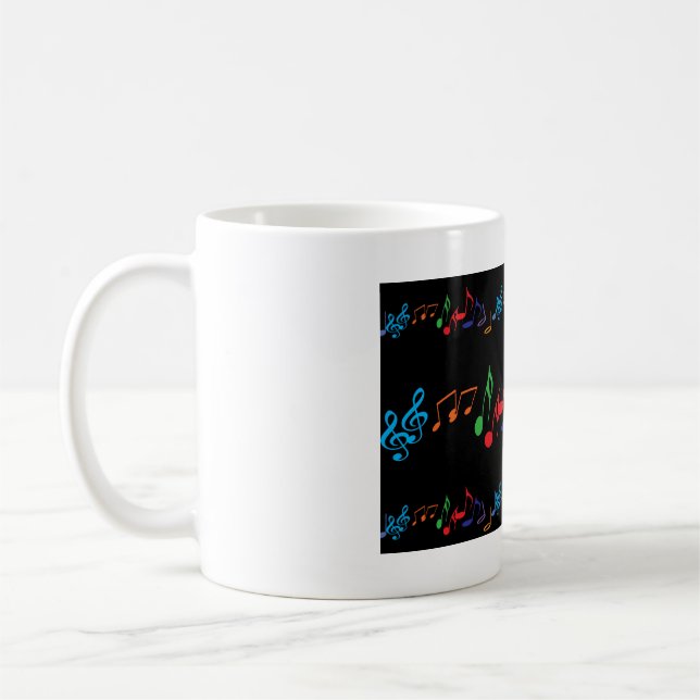 Café Taza de las notas musicales (Izquierda)