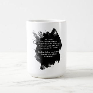 Café Taza de las obsesiones de la cita de Franz Kafka