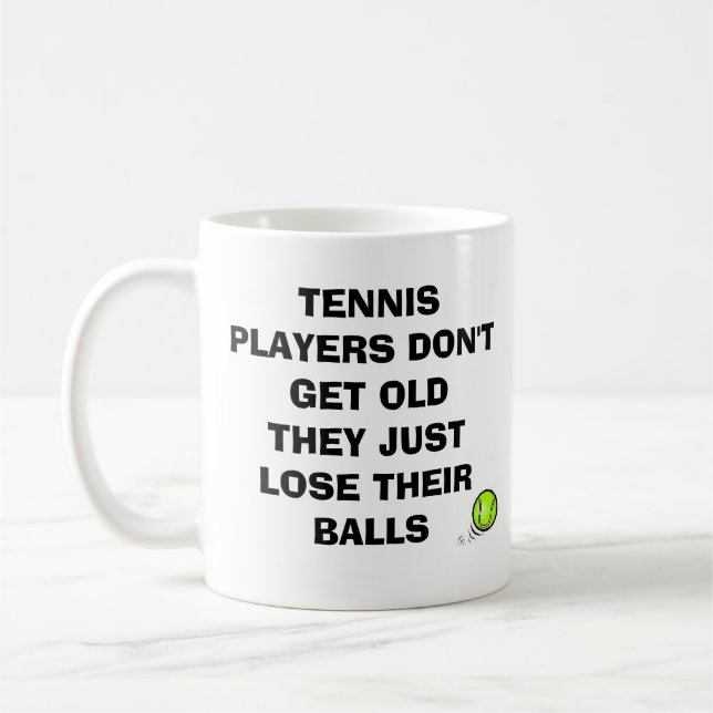 Café Taza de las pelotas de tenis (Izquierda)