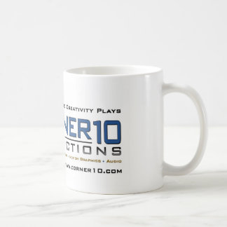 Café Taza de las producciones Corner10 (blanca)