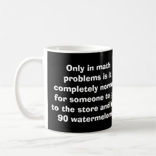 Café Taza de las sandías de la matemáticas