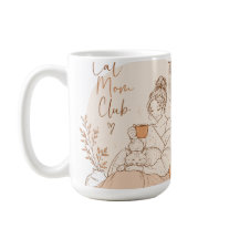 Taza de Latte de Arte a Lápiz del Club de Mamá Gat
