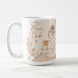 Café Taza de Latte de Arte a Lápiz del Club de Mamá Gat