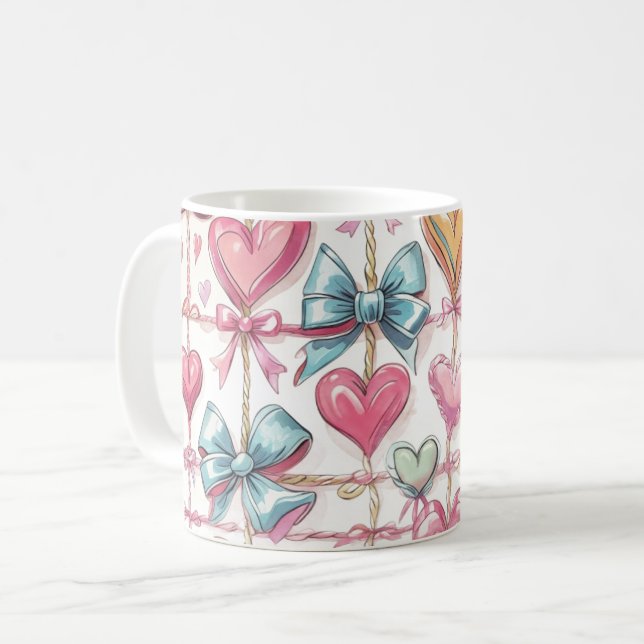 Café Taza de lazos (Anverso izquierdo)