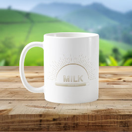 Café Taza de Leche Día Bueno Minimalista Neutra