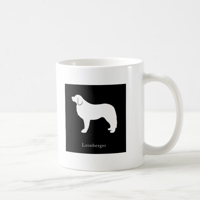 Café Taza de Leonberger (negro) (Derecha)