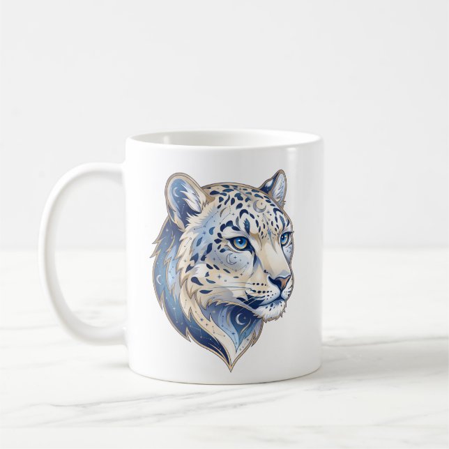 Café Taza de Leopardo de las Nieves Celestial Línea de  (Izquierda)