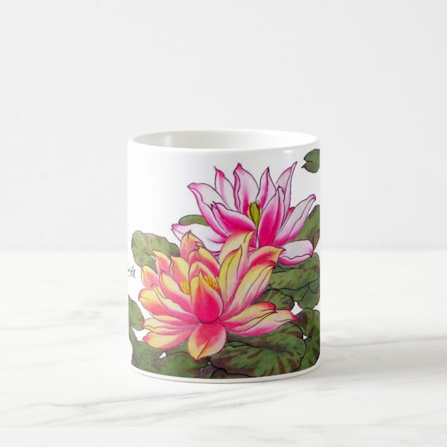 Café Taza de Lillies del agua (Centro)