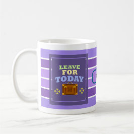 Café Taza de Líneas Dinámicas Vive para Hoy