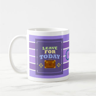 Café Taza de Líneas Dinámicas Vive para Hoy