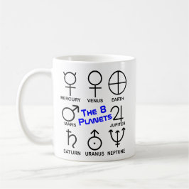 Café Taza de los 8 Planetas por Símbolo