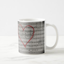 Café Taza de los amantes de la música