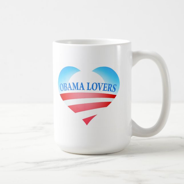 Café Taza de los amantes de Obama (Derecha)