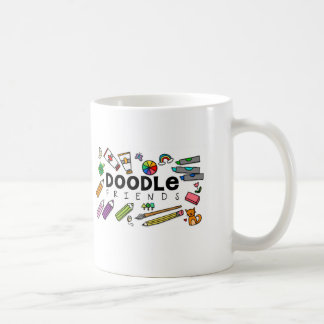 Café Taza de los amigos del Doodle (con Doodles)