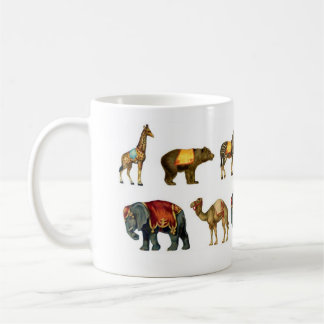 Café Taza de los animales de circo del vintage
