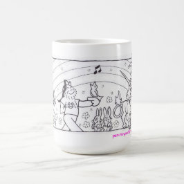 Café Taza de los arco iris y de los unicornios