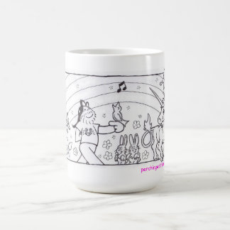 Café Taza de los arco iris y de los unicornios