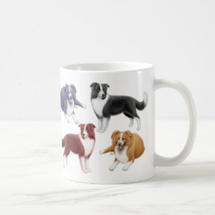 Café Taza de los borderes collies