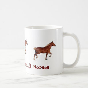 Café Taza de los caballos de proyecto de la colina de