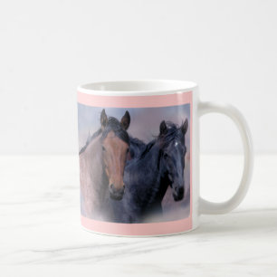 Café Taza de los caballos salvajes