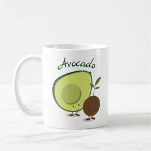 Café Taza de los caracteres el   del aguacate