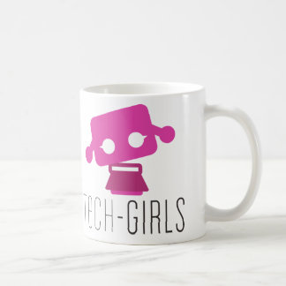 Café Taza de los chicas de la tecnología con el punto