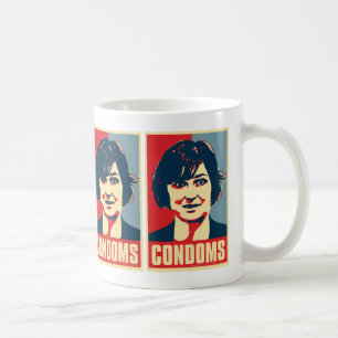 Café Taza de los "condones" de la platija de Sandra