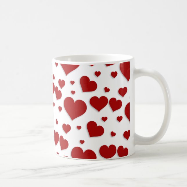 Café Taza de los corazones del amor (Derecha)