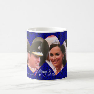 Café Taza de los corazones reales de Guillermo que se