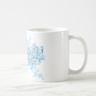 Café taza de los cubos de hielo del vector