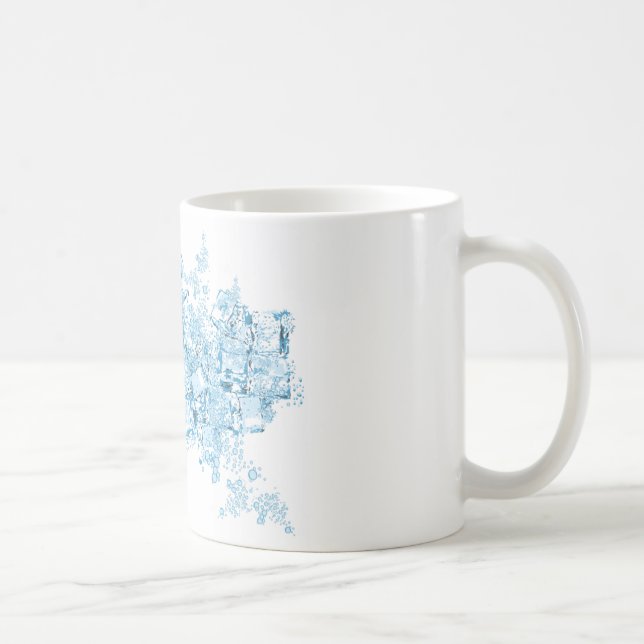 Café taza de los cubos de hielo del vector (Derecha)