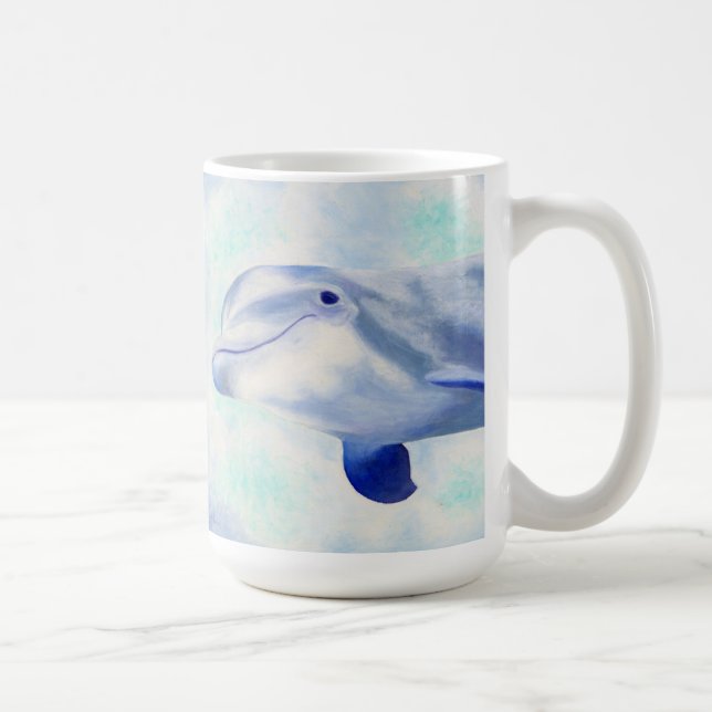 Café Taza de los delfínes de la natación (Derecha)