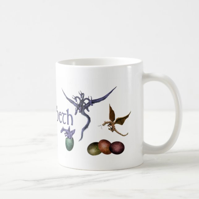 Café Taza de los dragones del bebé (Derecha)