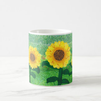 Café Taza de los girasoles del baile