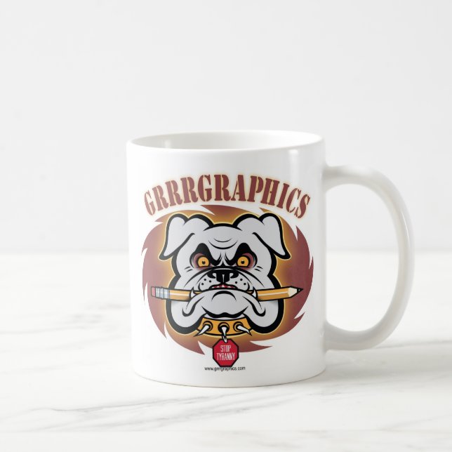 Café Taza de los gráficos de Grrr (Derecha)