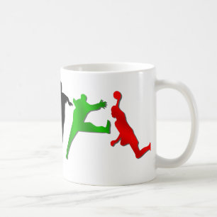 Café Taza de los jugadores del balonmano de los juegos