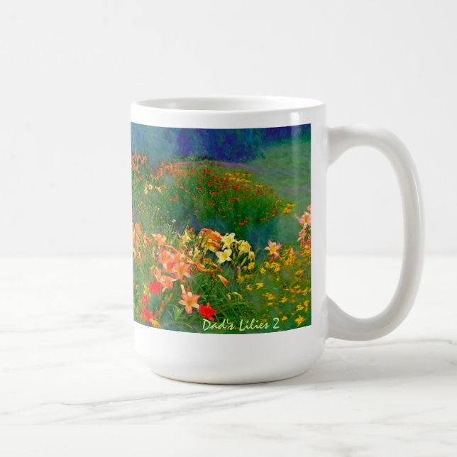 Café Taza de los lirios 2 del papá (Derecha)
