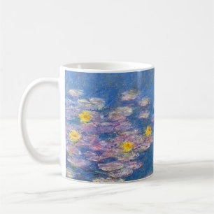 Café Taza de los lirios de agua amarilla de Monet